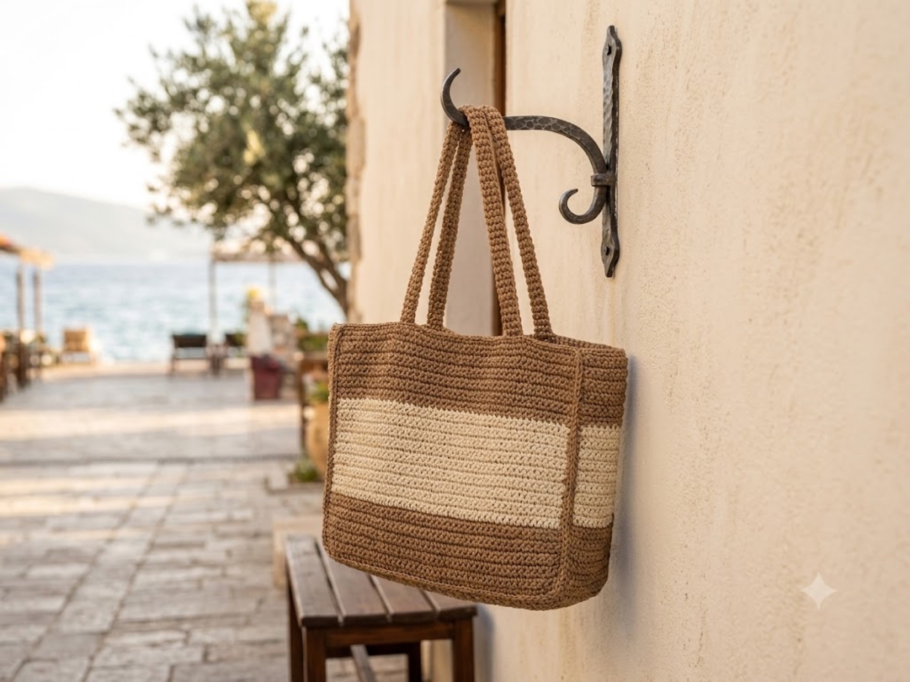 Natural Tan Tote 4