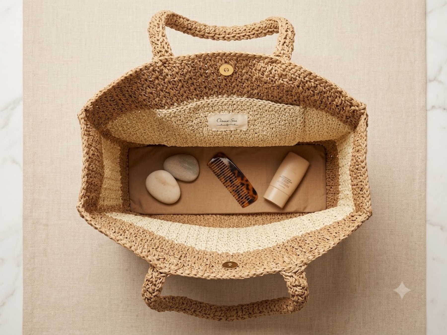 Natural Tan Tote 3