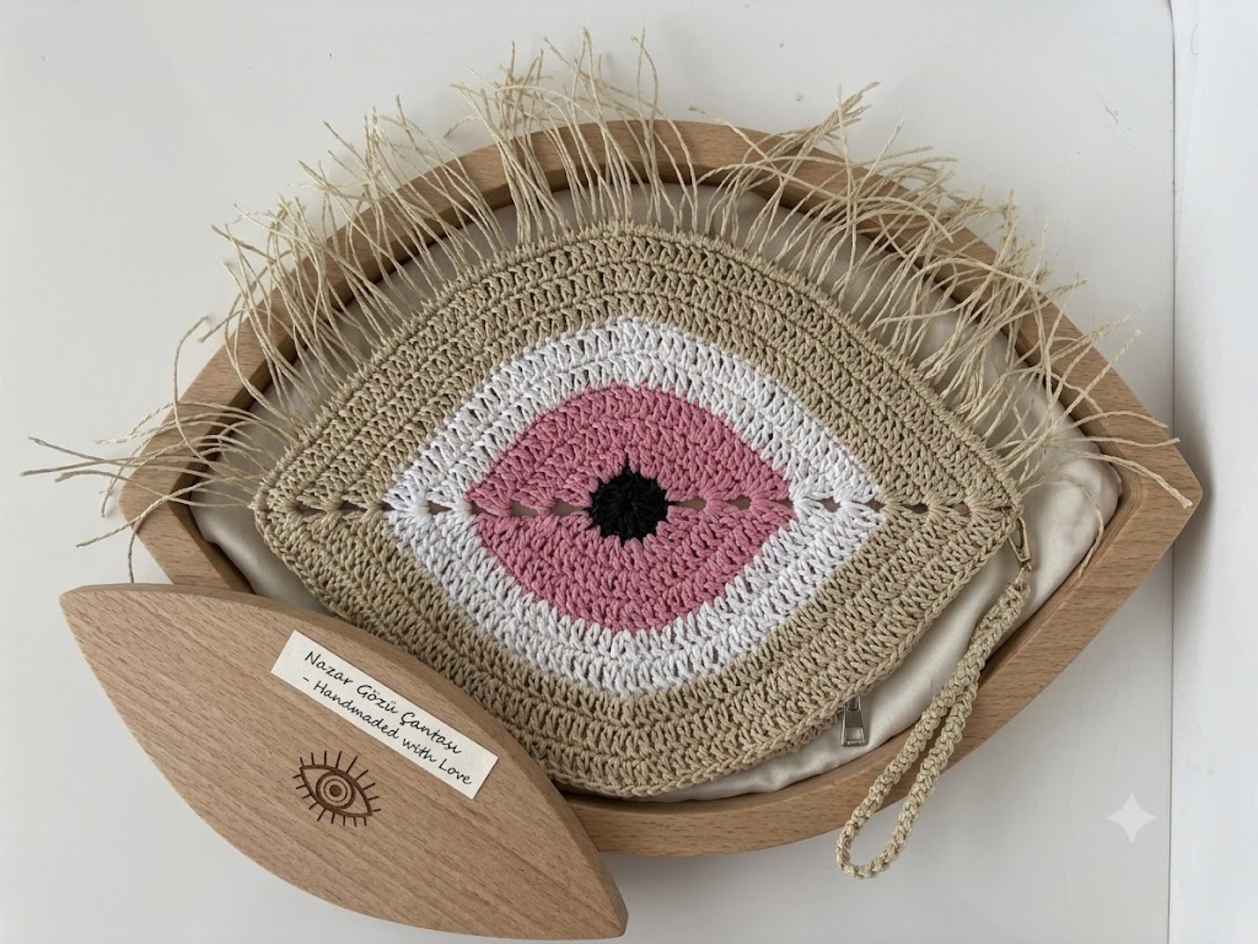 Nazar Clutch Pembe 3