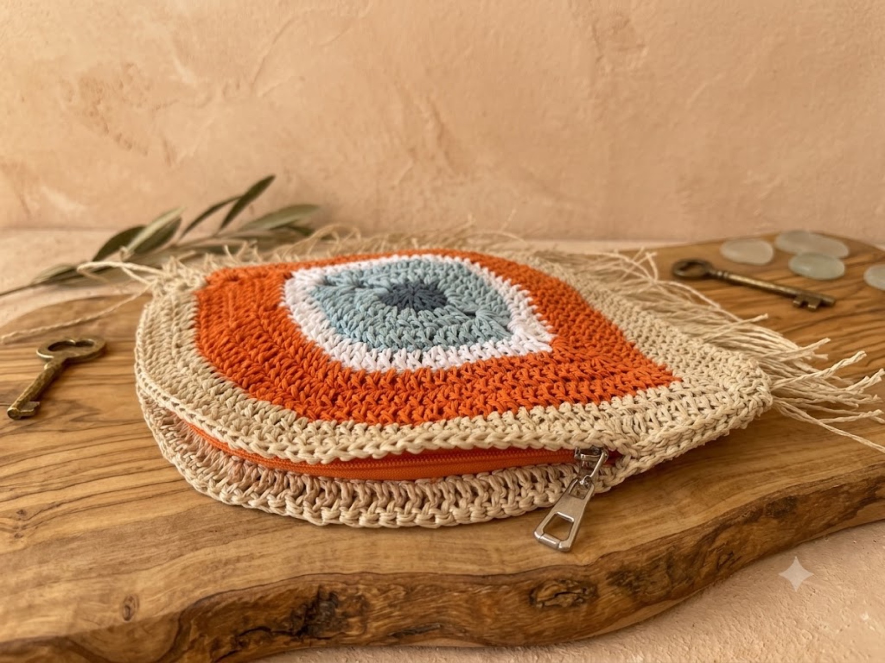 Nazar Clutch Turuncu 3