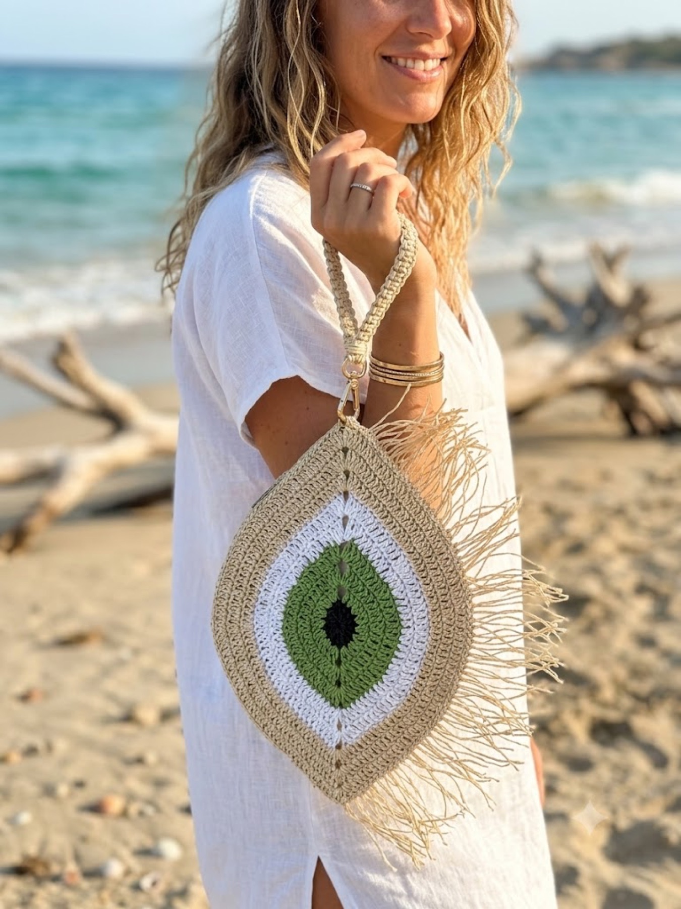 Nazar Clutch Yeşil 4