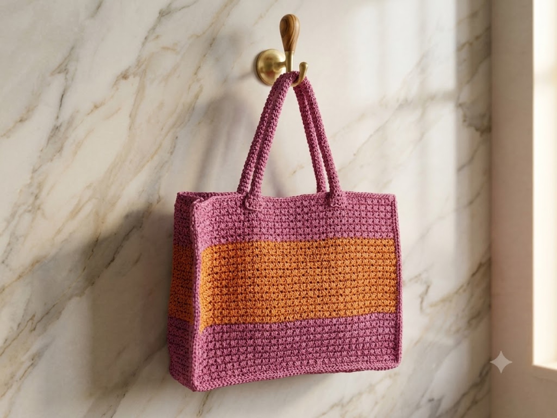 Pink Orange Tote - Tote bags